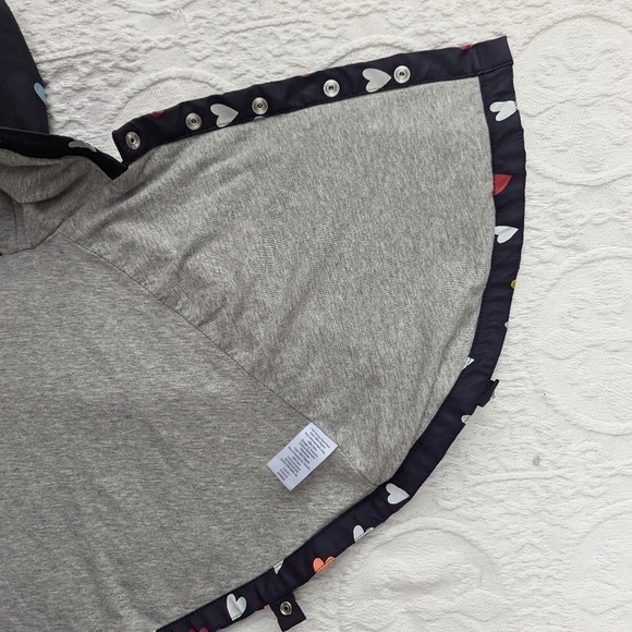 Gymboree║Heart Pattern Rain Poncho║Size 12-18M - Picture 3 of 5